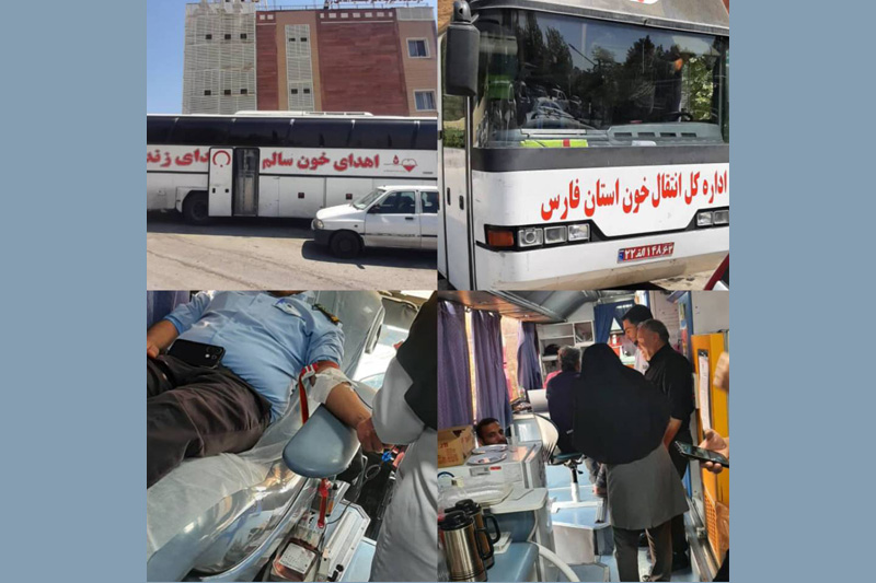 تصویر خبر استقرار اتوبوس سیار انتقال خون در درمانگاه دکتر امامی‌راد